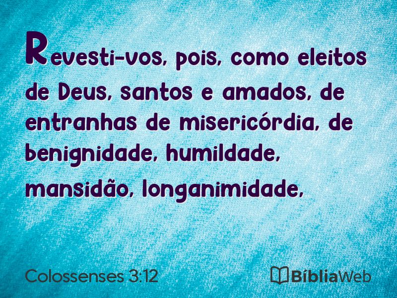 Colossenses 3:12 em imagem para compartilhar