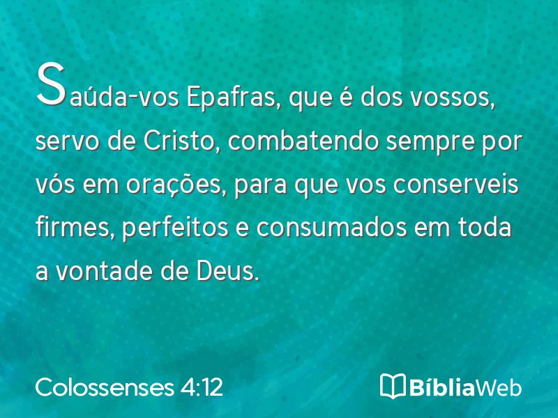 Colossenses 4:12 em imagem para compartilhar