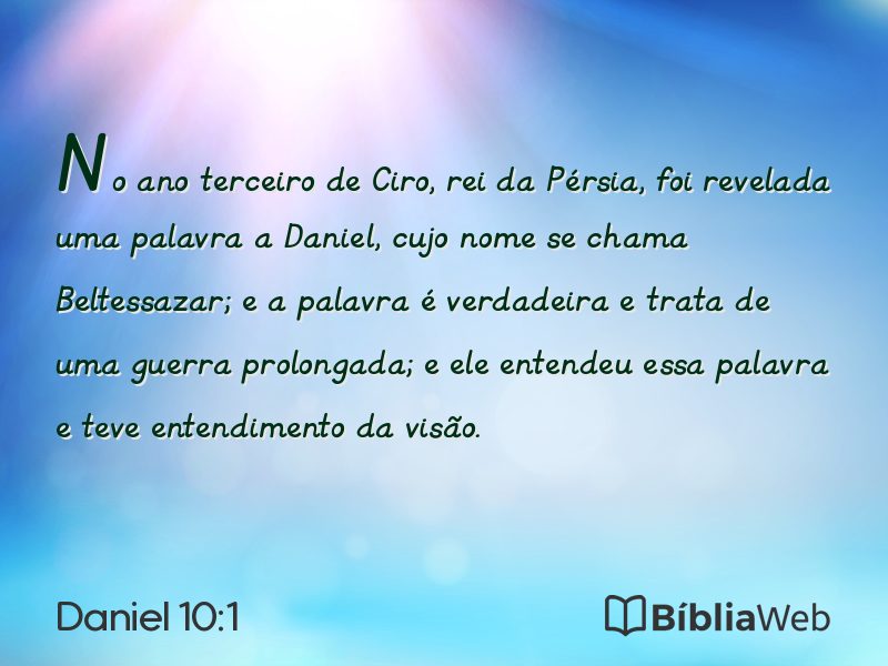 Daniel 10:1 em imagem para compartilhar