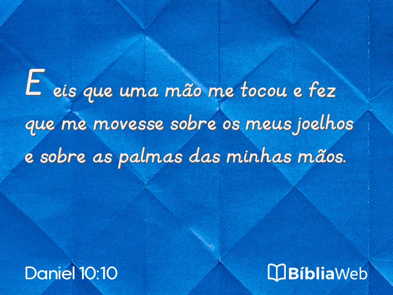 Daniel 10:10 em imagem para compartilhar