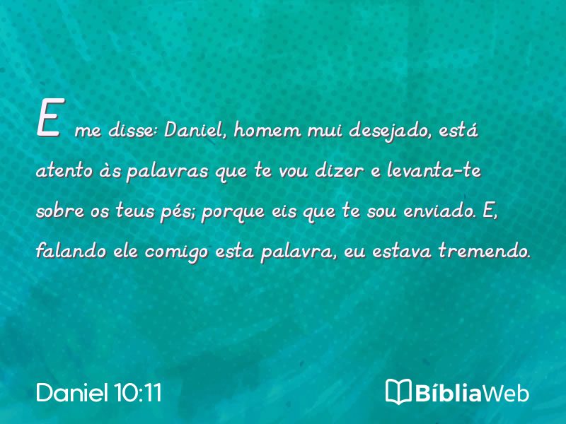 Daniel 10:11 em imagem para compartilhar