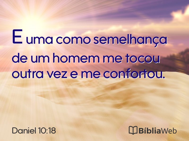 Daniel 10:18 em imagem para compartilhar