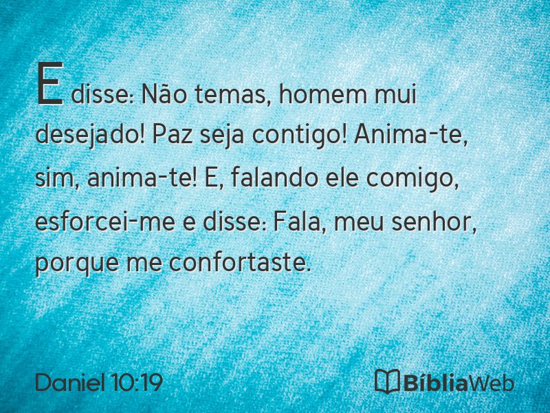 Daniel 10:19 em imagem para compartilhar