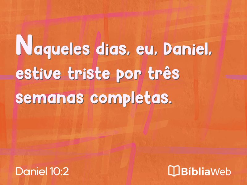 Daniel 10:2 em imagem para compartilhar