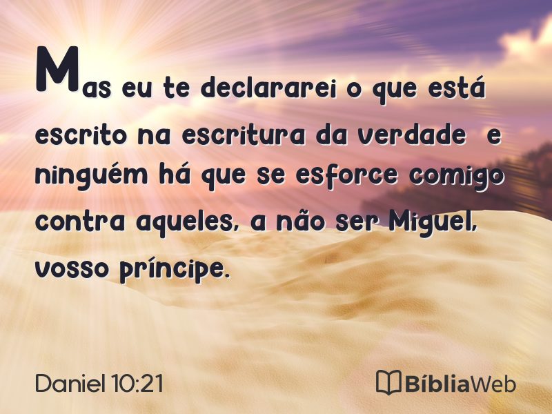 Daniel 10:21 em imagem para compartilhar