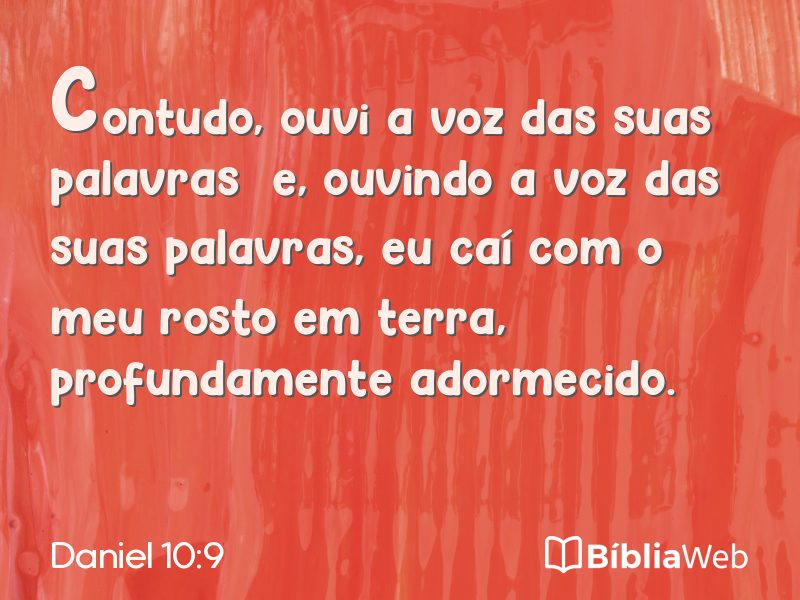 Daniel 10:9 em imagem para compartilhar