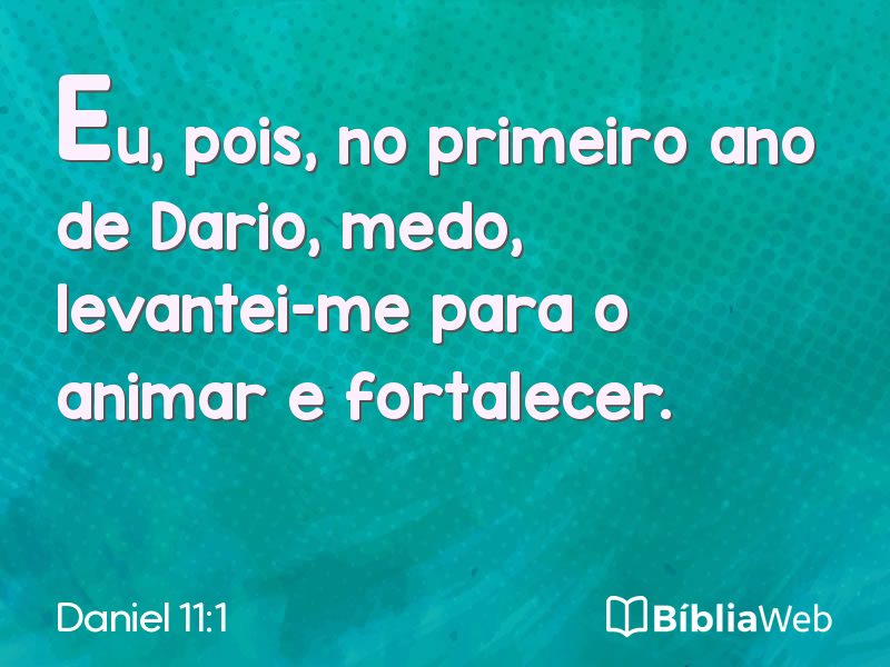 Daniel 11:1 em imagem para compartilhar