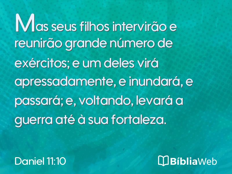Daniel 11:10 em imagem para compartilhar