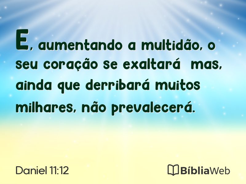 Daniel 11:12 em imagem para compartilhar