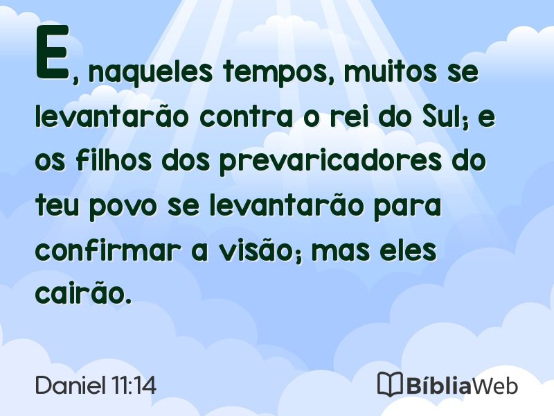 Daniel 11:14 em imagem para compartilhar