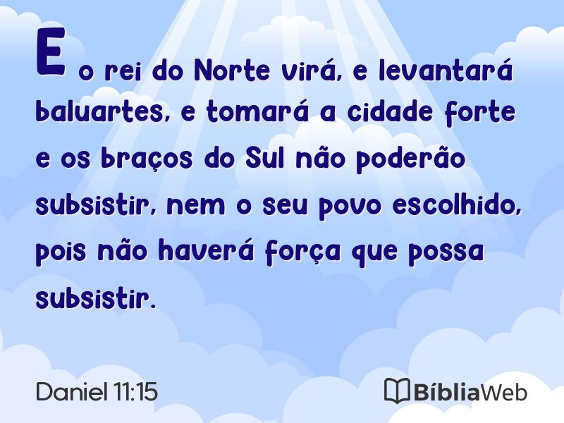 Daniel 11:15 em imagem para compartilhar