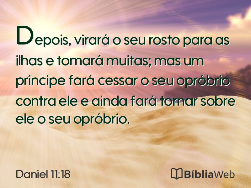 Daniel 11:18 em imagem para compartilhar