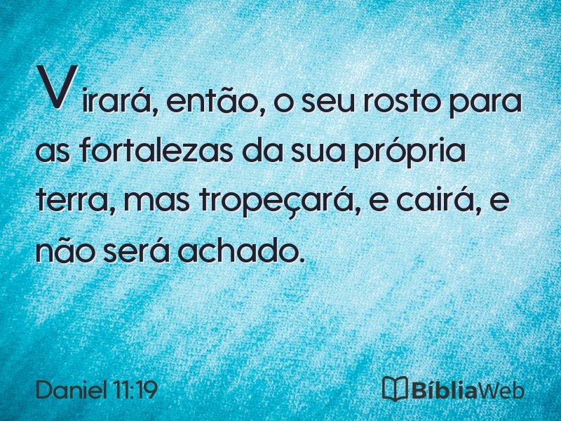 Daniel 11:19 em imagem para compartilhar