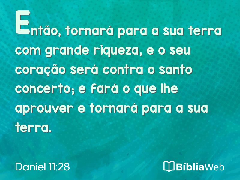 Daniel 11:28 em imagem para compartilhar