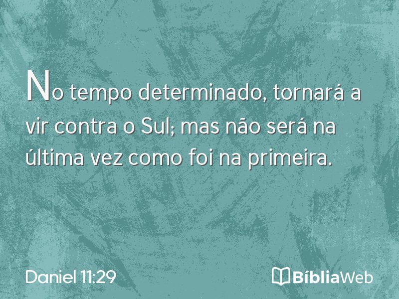 Daniel 11:29 em imagem para compartilhar