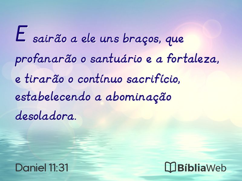 Daniel 11:31 em imagem para compartilhar