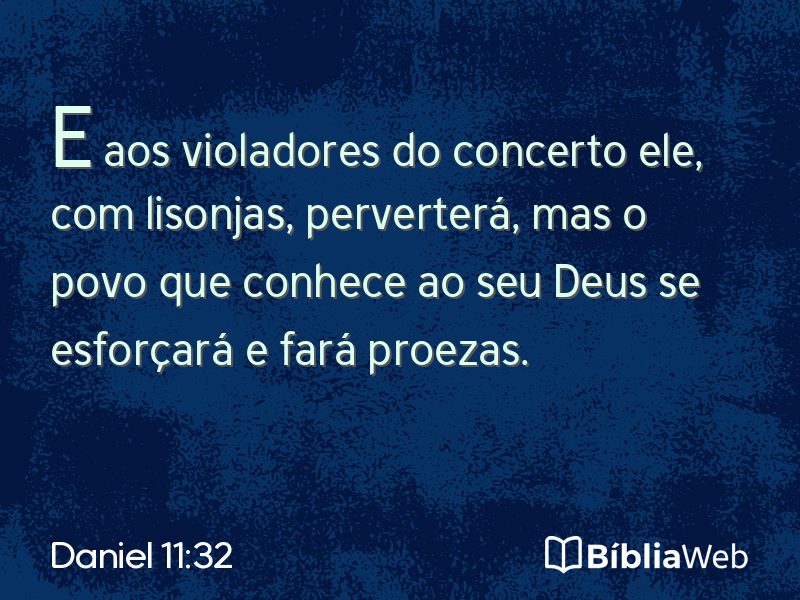 Daniel 11:32 em imagem para compartilhar