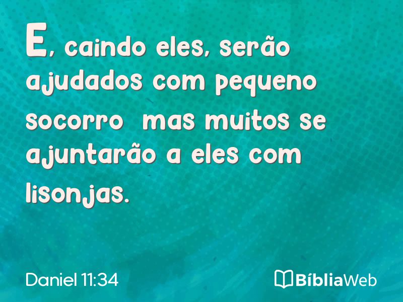 Daniel 11:34 em imagem para compartilhar