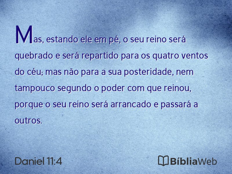 Daniel 11:4 em imagem para compartilhar