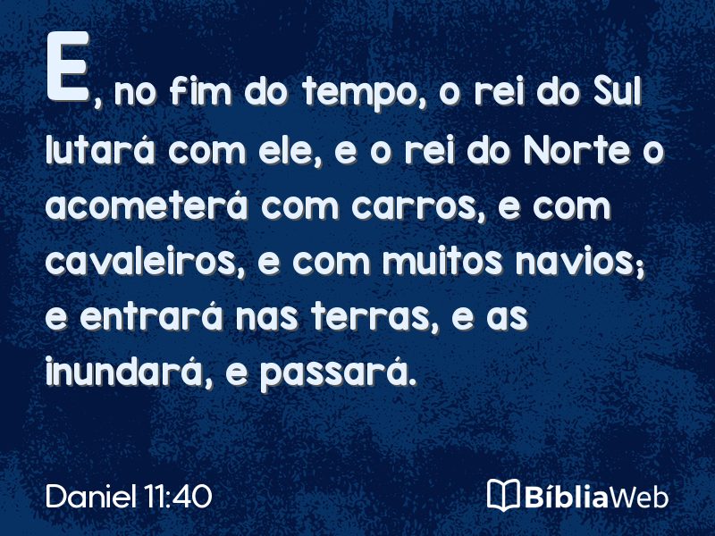 Daniel 11:40 em imagem para compartilhar