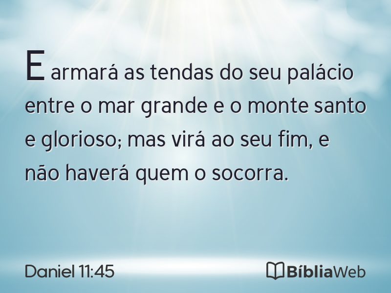 Daniel 11:45 em imagem para compartilhar