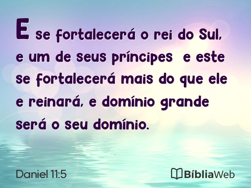 Daniel 11:5 em imagem para compartilhar