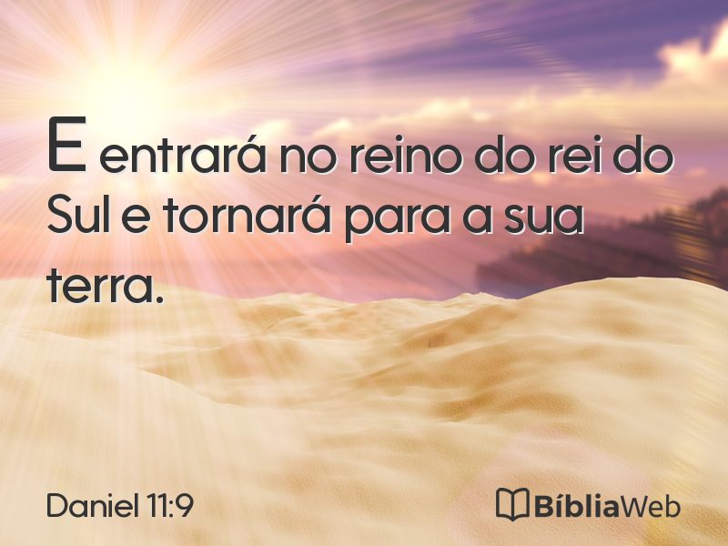 Daniel 11:9 em imagem para compartilhar