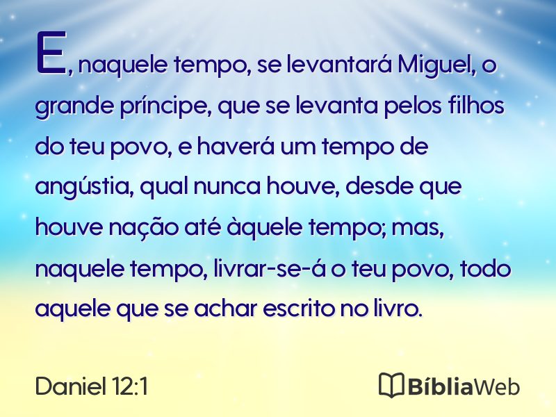 Daniel 12:1 em imagem para compartilhar