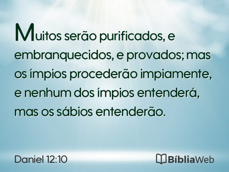 Daniel 12:10 em imagem para compartilhar