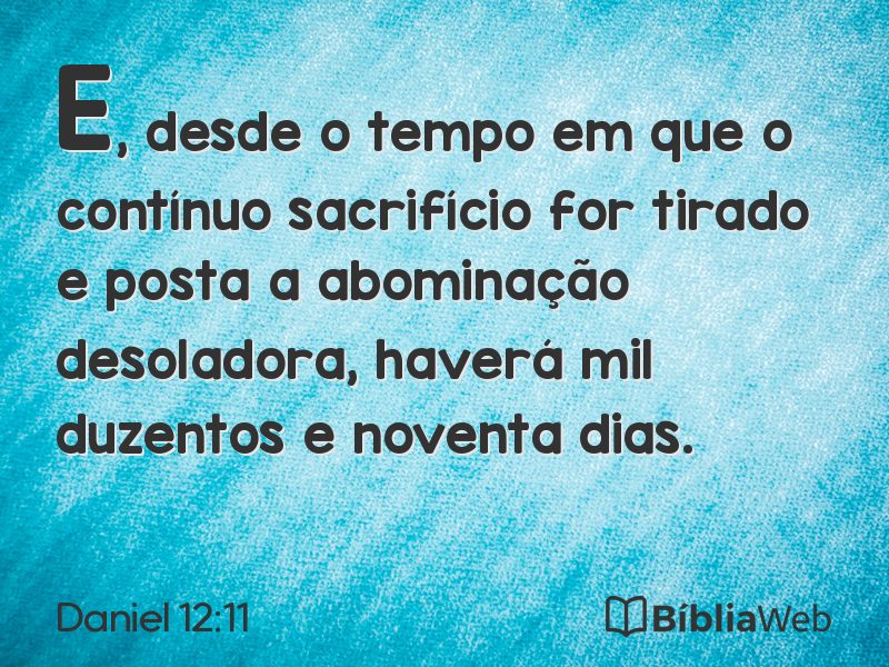 Daniel 12:11 em imagem para compartilhar