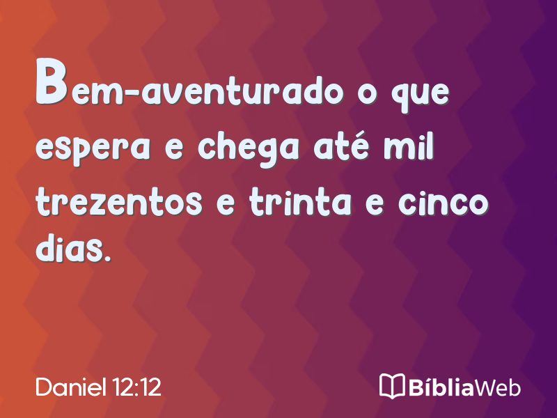 Daniel 12:12 em imagem para compartilhar