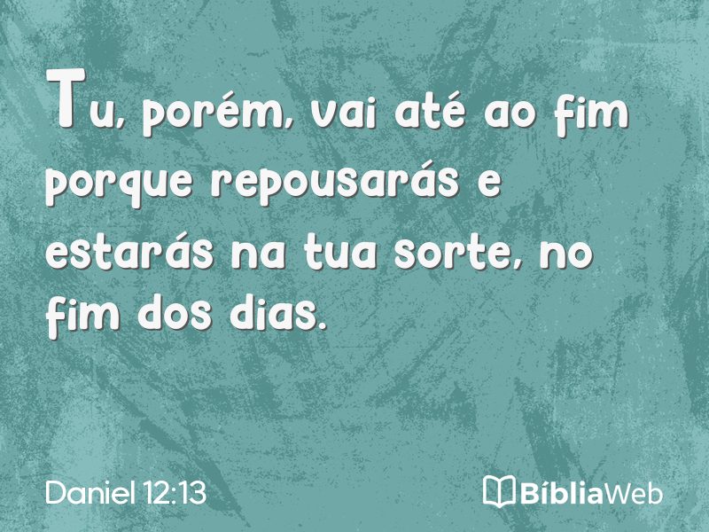 Daniel 12:13 em imagem para compartilhar