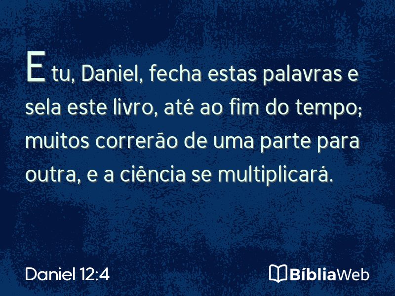 Daniel 12:4 em imagem para compartilhar
