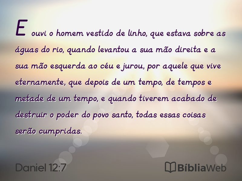 Daniel 12:7 em imagem para compartilhar