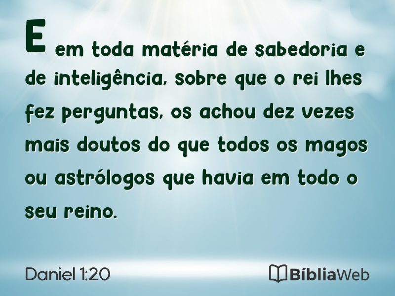 Daniel 1:20 em imagem para compartilhar