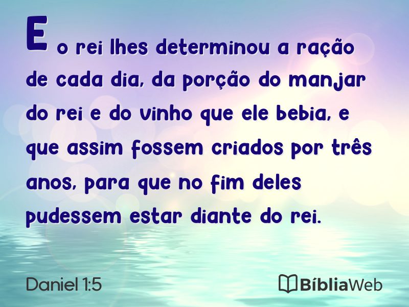 Daniel 1:5 em imagem para compartilhar