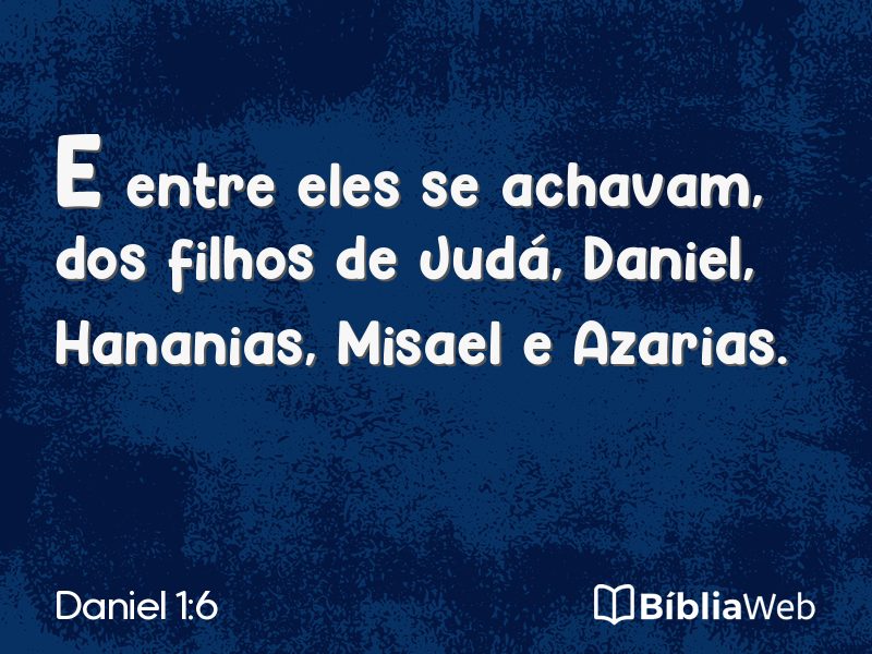 Daniel 1:6 em imagem para compartilhar