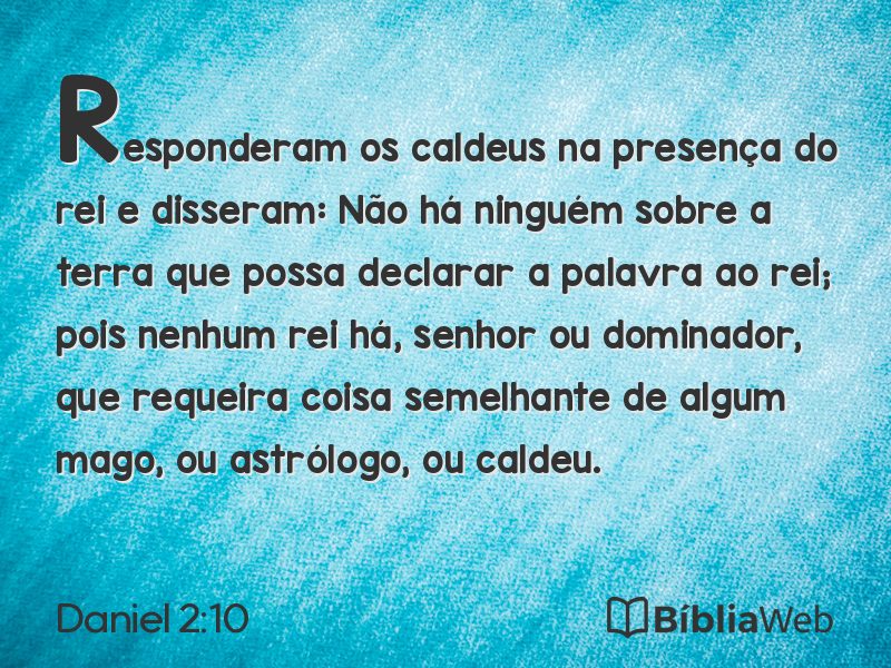 Daniel 2:10 em imagem para compartilhar
