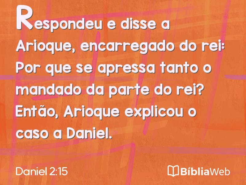Daniel 2:15 em imagem para compartilhar