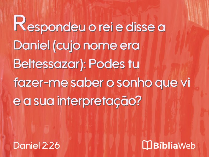 Daniel 2:26 em imagem para compartilhar