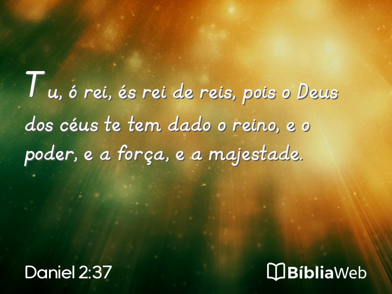 Daniel 2:37 em imagem para compartilhar