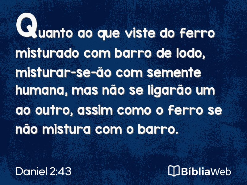 Daniel 2:43 em imagem para compartilhar
