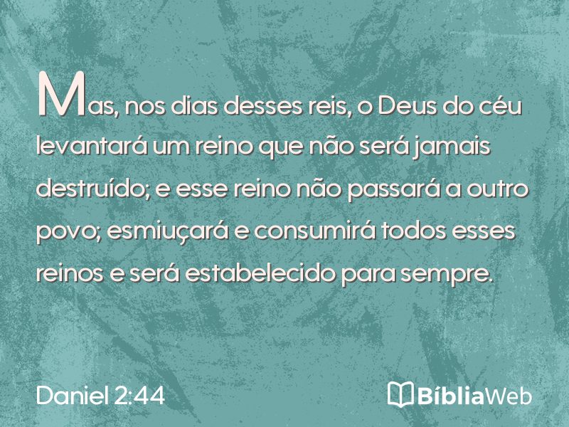 Daniel 2:44 em imagem para compartilhar