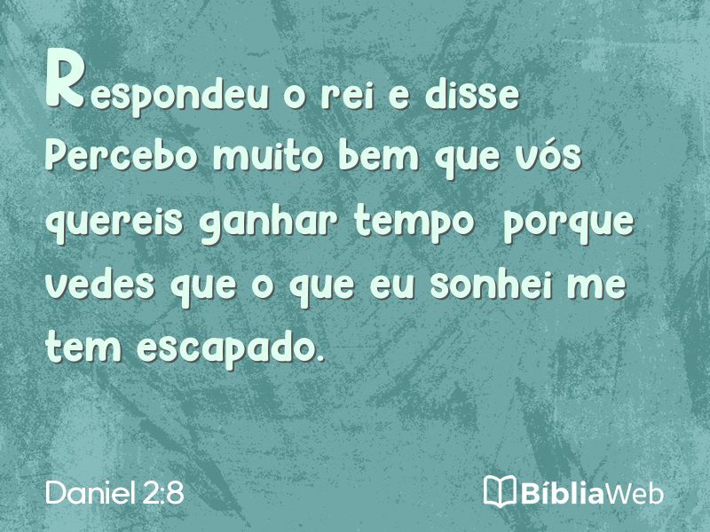 Daniel 2:8 em imagem para compartilhar