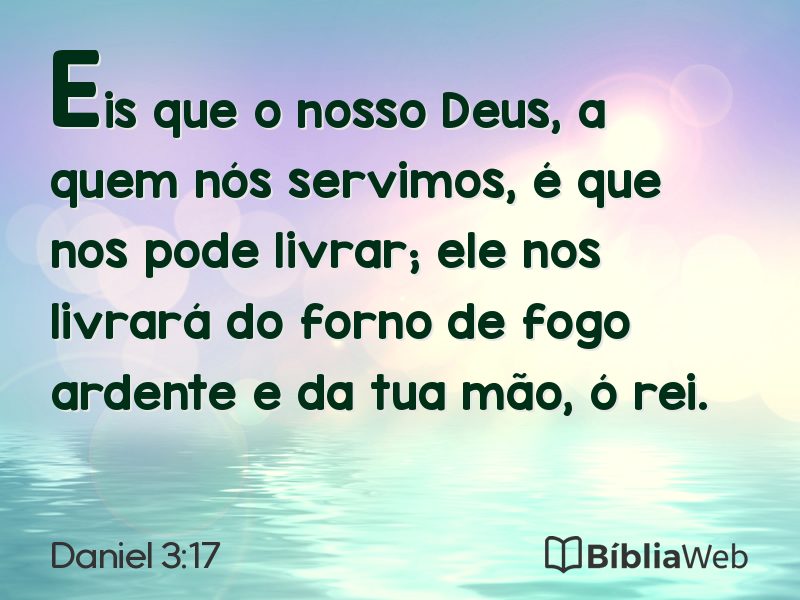 Daniel 3:17 em imagem para compartilhar