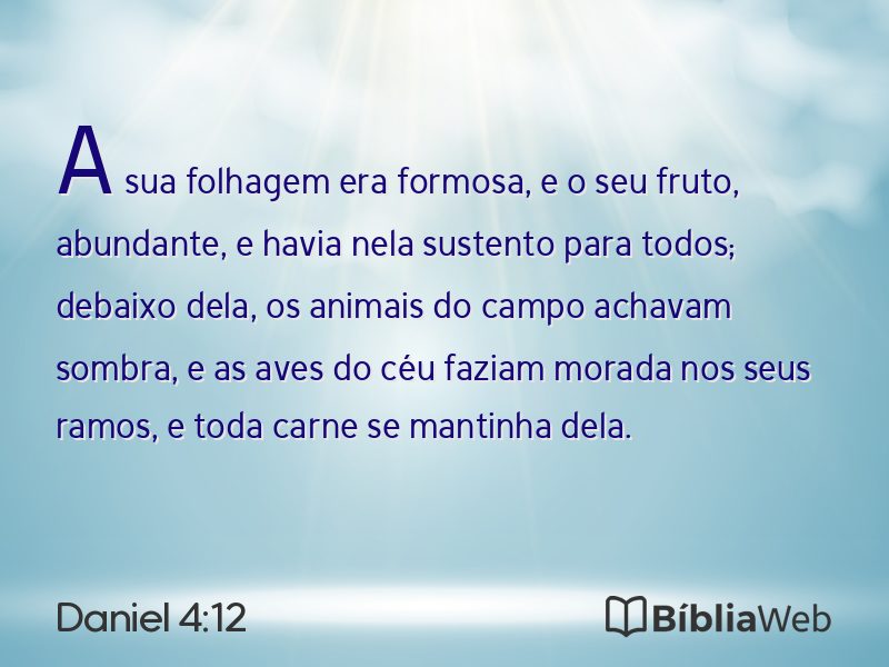 Daniel 4:12 em imagem para compartilhar