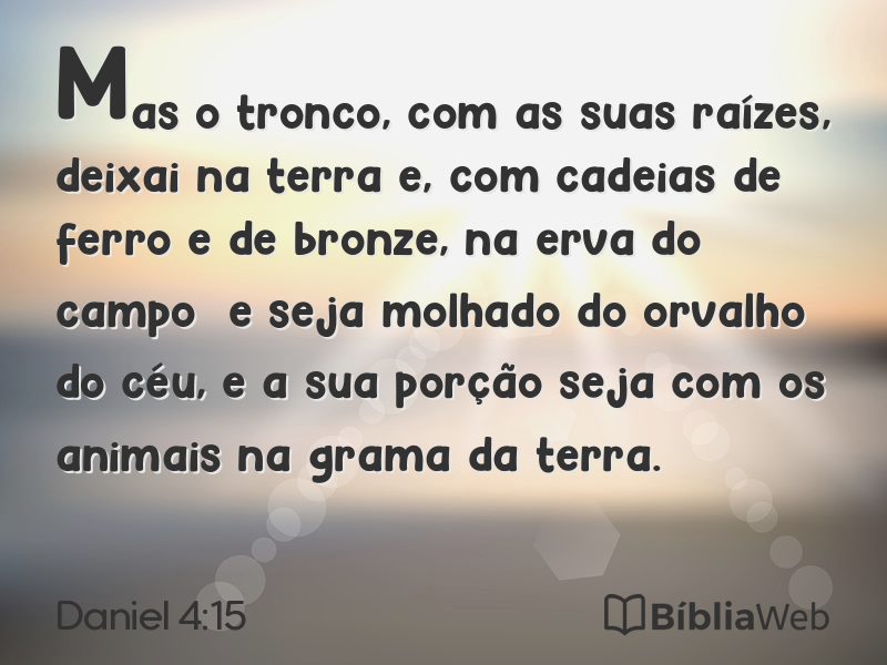 Daniel 4:15 em imagem para compartilhar