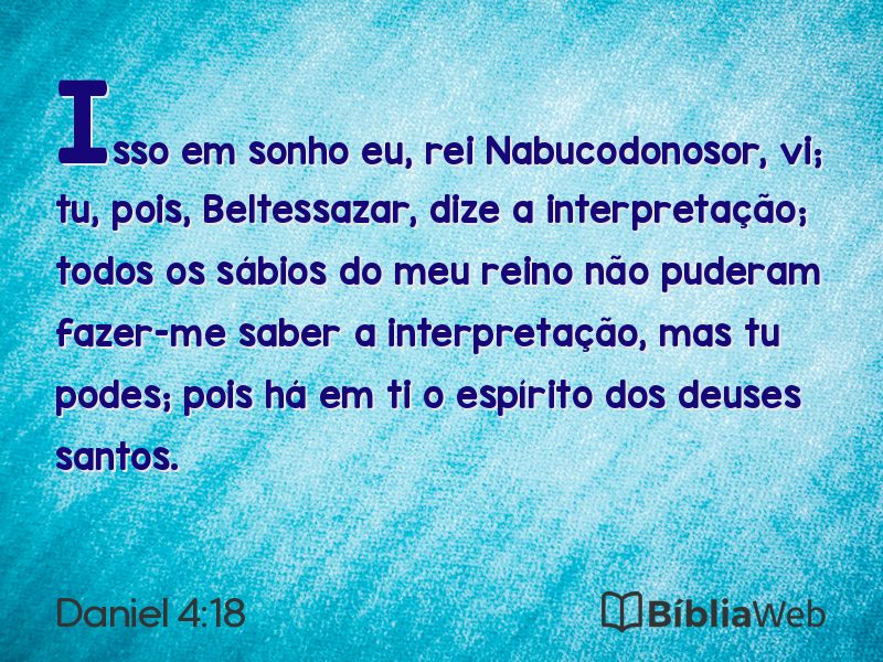 Daniel 4:18 em imagem para compartilhar