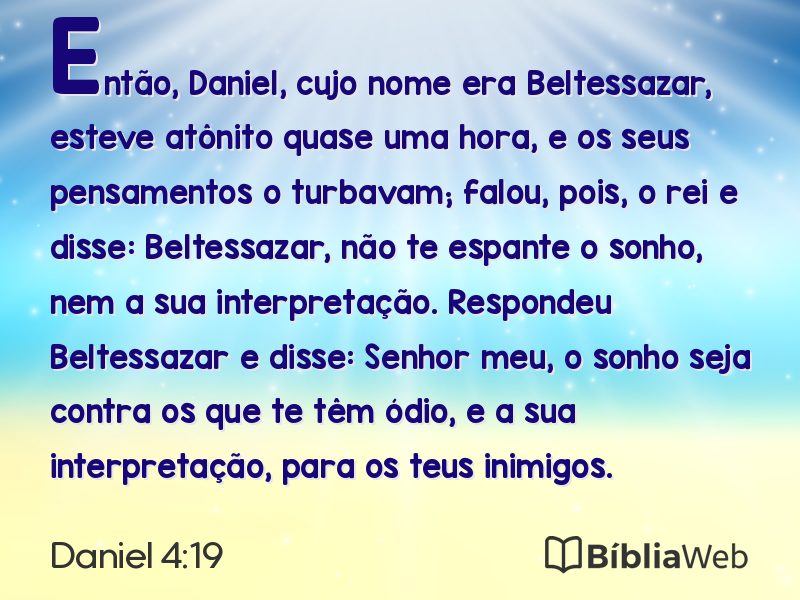 Daniel 4:19 em imagem para compartilhar