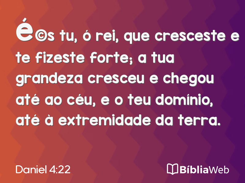 Daniel 4:22 em imagem para compartilhar